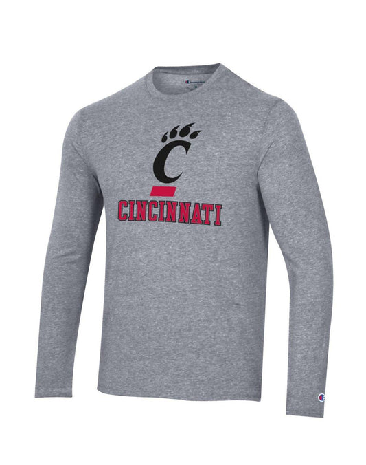 Champion - Tri-Blend Tee Long Sleeve Cincinnati Bearcats