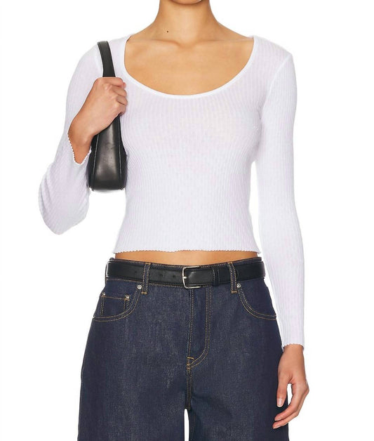 Enza Costa - Pointelle Ballet Top