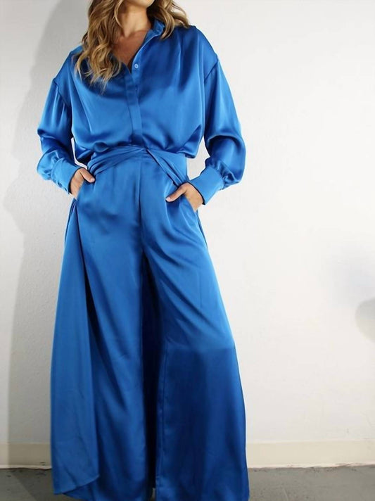 Mulla - Satin Long Sleeve Top