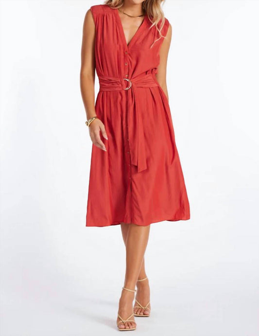 Bishop + Young - Satin Belted Dress