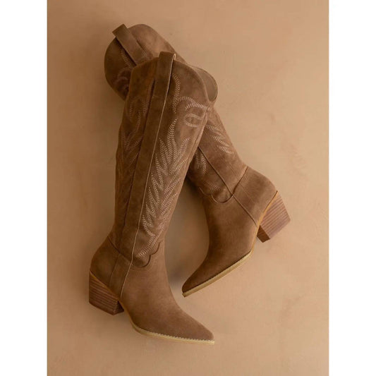 Oasis Society - Samara Embroidered Western Tall Boot