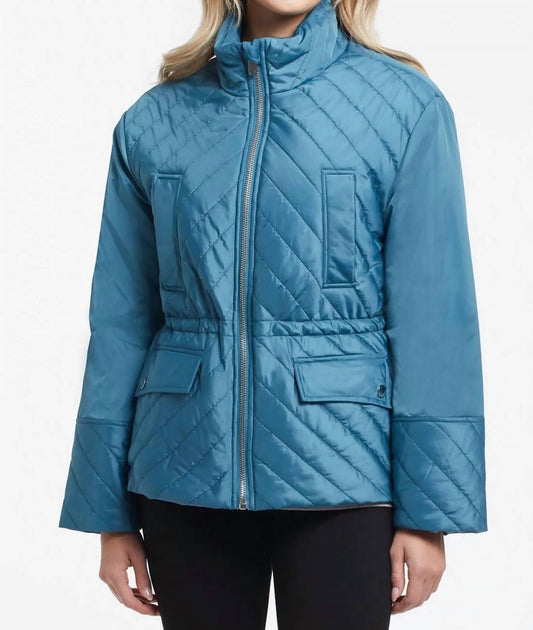 Tribal - Long Sleeve Quilted Puffer Coat