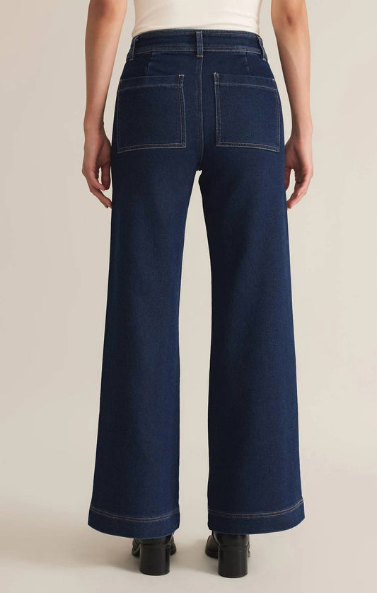 Z Supply - Womens Rilynn Wide Denim Trouser