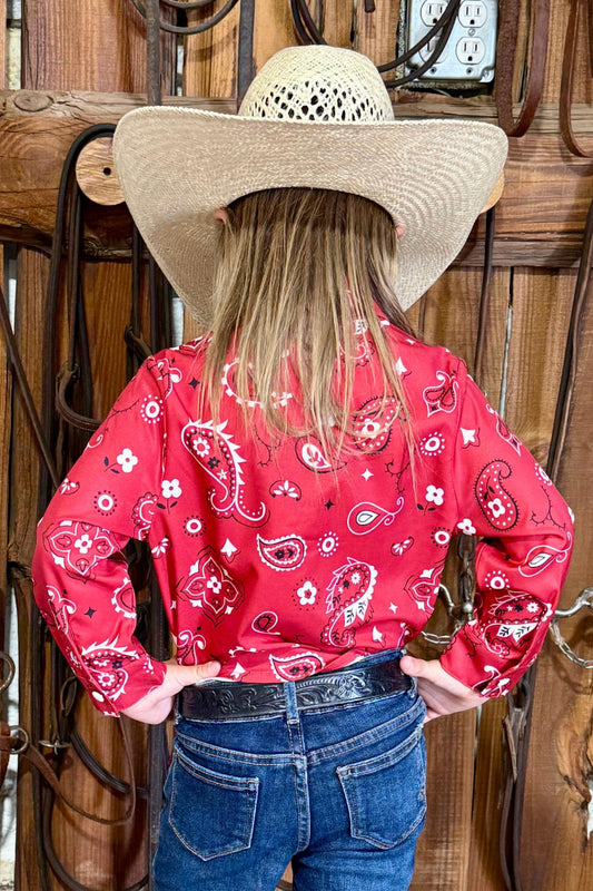 Sterling Kreek - BANDANA BABE BUTTON UP