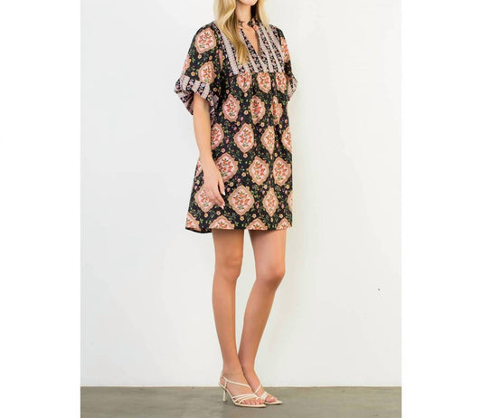Thml - Puff Sleeve Floral Mini Dress