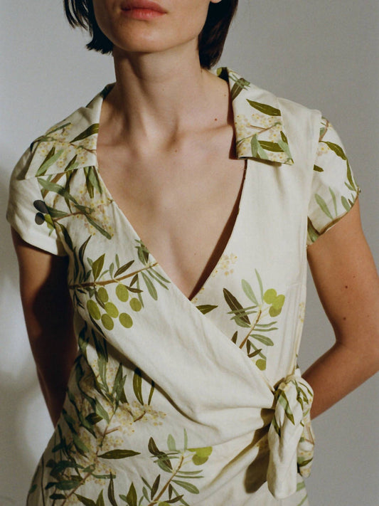 Bernadette - Mara Olive Tree Print Dress