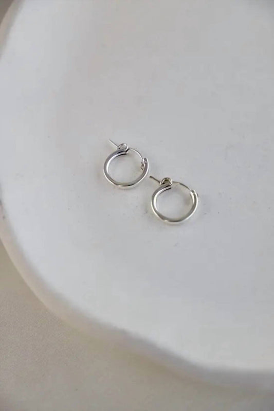 Katie Waltman - Women's Silver Standard Hoops Earrings