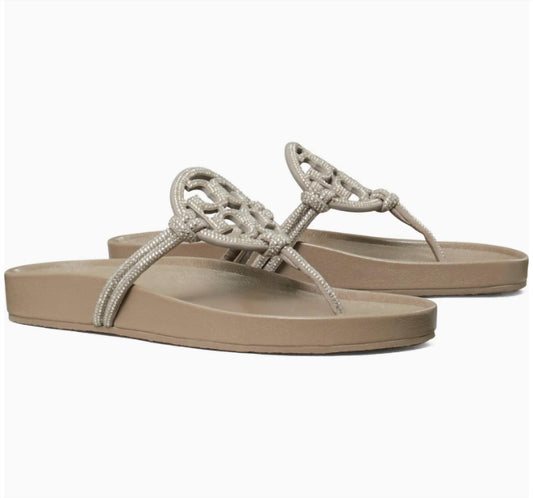 Tory Burch - Women's Miller Cloud Knotted Pave Sandal