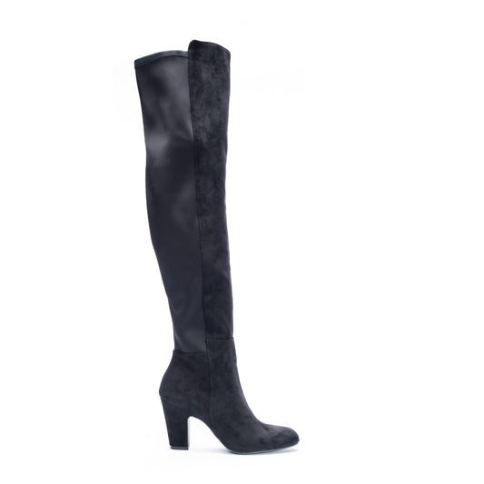 Chinese Laundry - Women's Canyons Low Heel Thigh High Stretch Boots