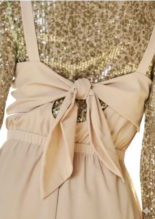 Davi & Dani - Contemporary Wide Leg Jumpsuit