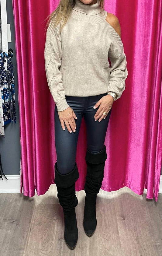 Cheri Coated Skinny Jeans