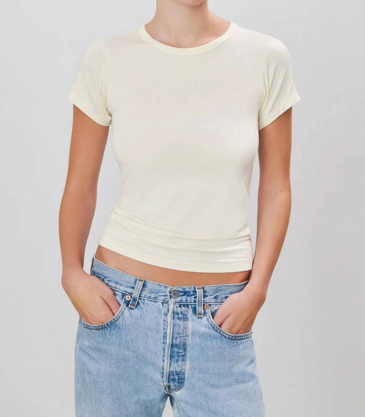 Eterne - Fitted Crewneck Short Sleeve T-shirt