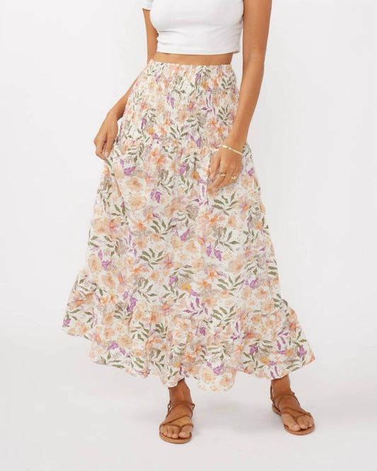 Lovestitch - Convertible Floral Smocked Skirt
