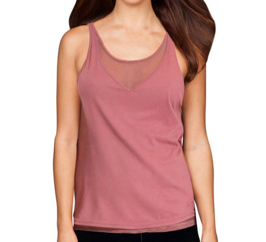 Tlf Apparel - Prima Canyon V Neck Mesh Underlay Tank Top