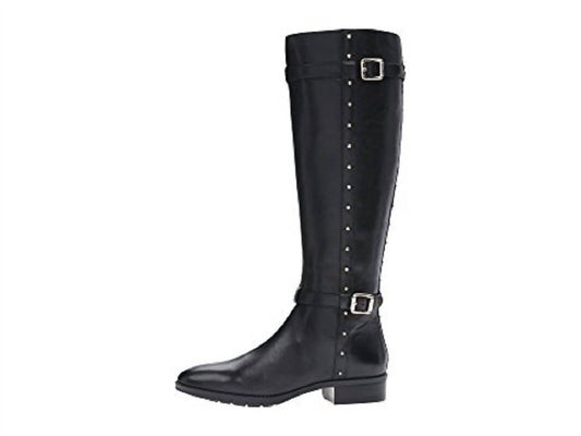 Vince Camuto - Women's Studded Leather Tall Riding Boots