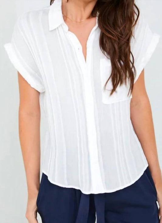 Bella Dahl - SHORT SLEEVE POCKET BUTTON DOWN