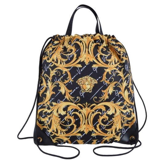Versace - Women's Nylon Barocco Signature Print Drawstring Backpack