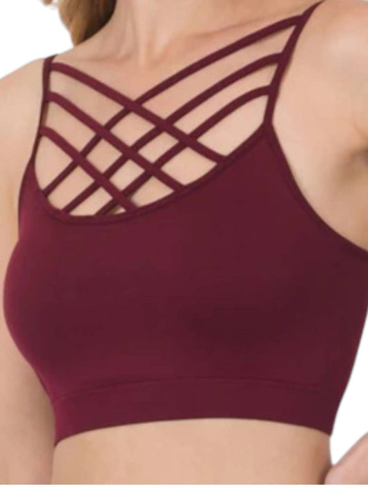 Zenana - Strappy Seamless Bralette