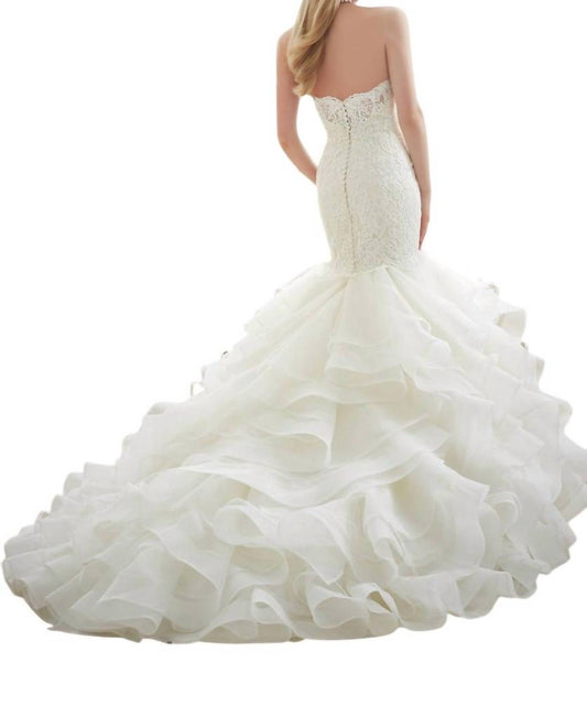 Morilee - Alencon Lace Flounced Dress