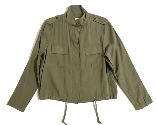 Sneak Peek - Women's Crop Military Style Casual Jacket