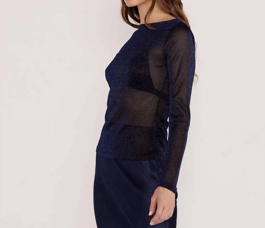 Minkpink - Dahlia Sparkle Long Sleeve Top