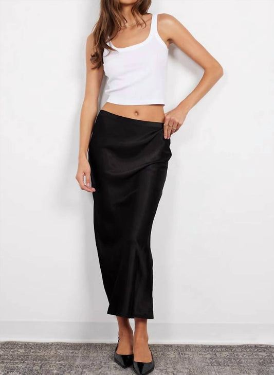 Bobi - Bree Midi Bias Cut Skirt