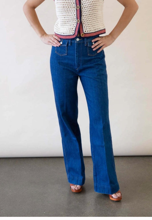 Re/Done - Women's 70's Pocket Wide Leg Jeans