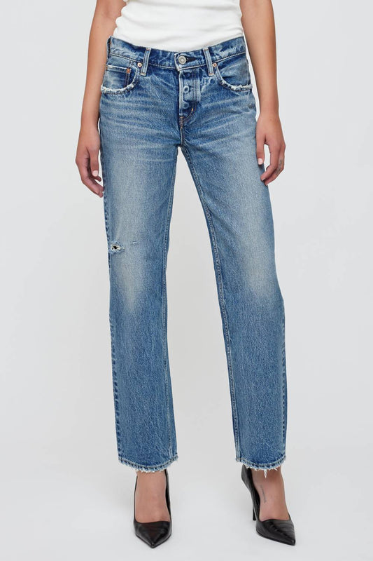 Moussy - Carlstadt Low-rise Straight Jeans