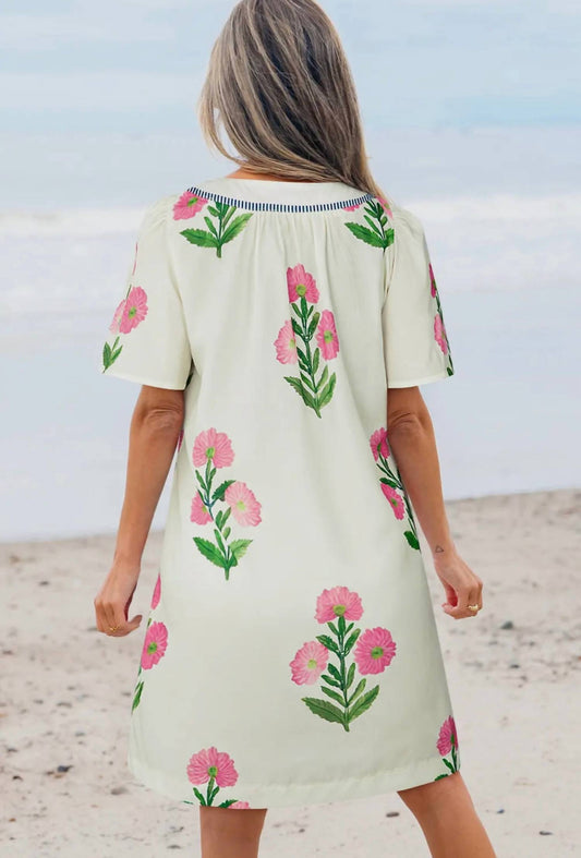 Aapparella - Playing It Cool Floral Print Mini Dress