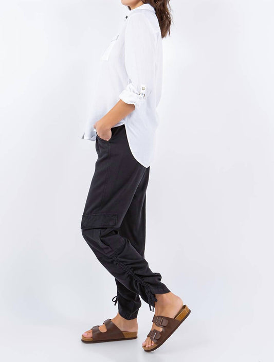 Paparazzi - Tencel Slub Snap Front Long Sleeve Shirt