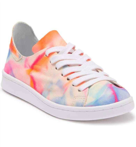 Schutz - Women's Ofelia Sneakers Tie Dye Neon Tennis Shoes