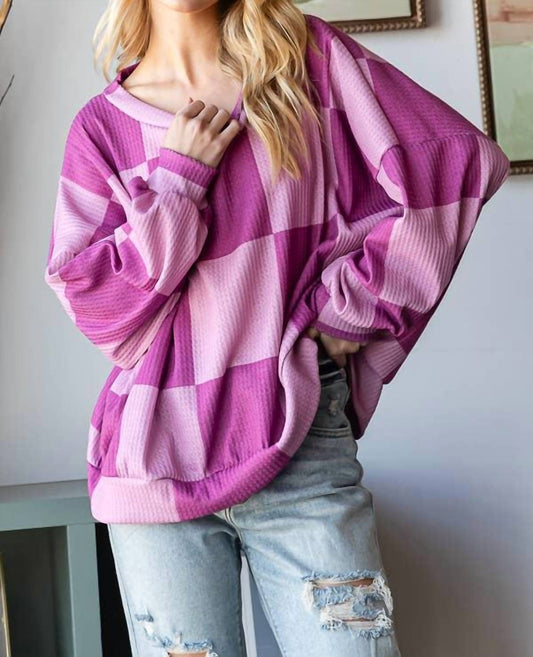 Hopely - Checkered Sweatshirt