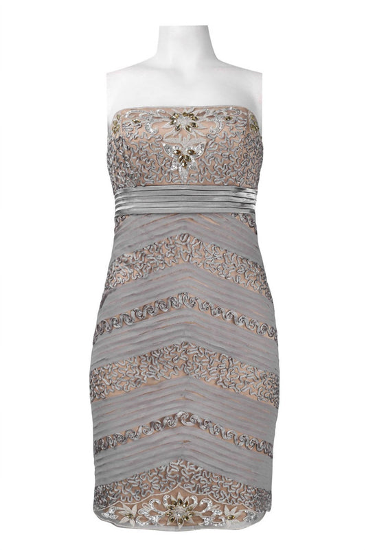 Sue Wong - Strapless Embroidered & Beaded Dress