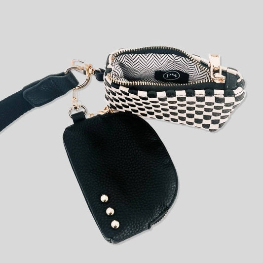 Pretty Simple - Women's Wonderlust Woven Dual Pouch Wristlet