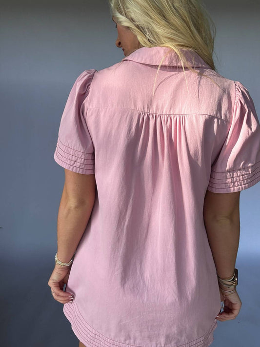 &Merci - Women's Stella Button Down Mini Dress