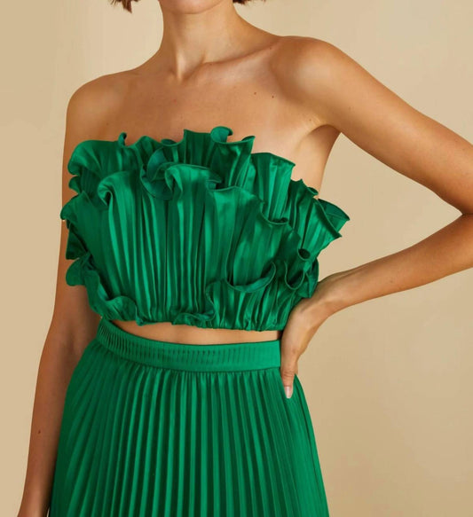 Amur - Averi Scallop Strapless Top