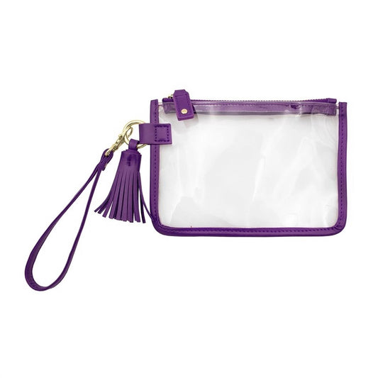 Capri Designs - Game Day Clear Tassel Wristlet
