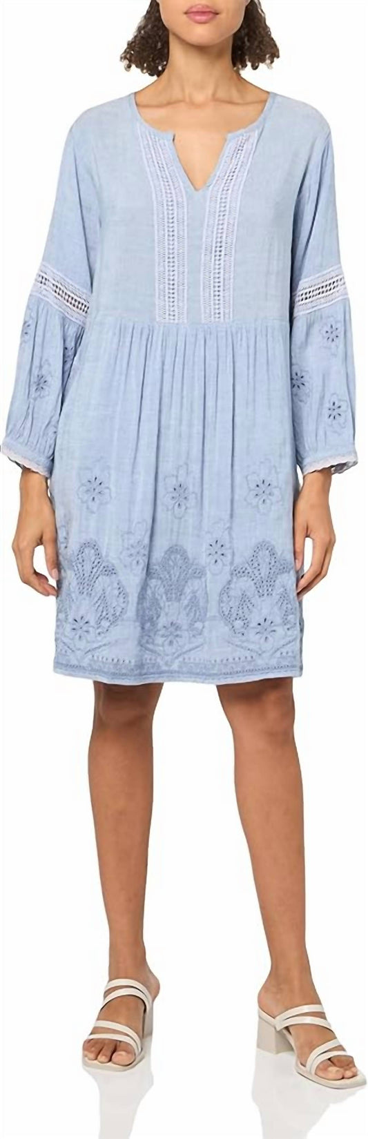 Tru Luxe - Embroidered Easy Fit Dress