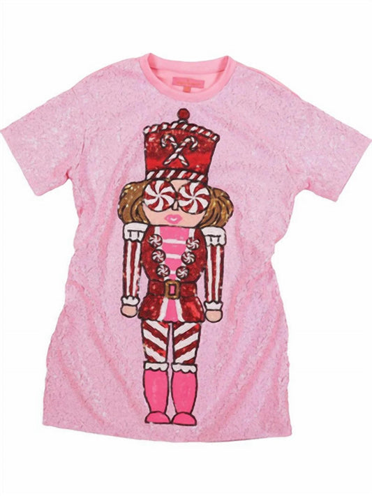 Simply Southern - Women's Nutcracker Sequin T-shirt Dress