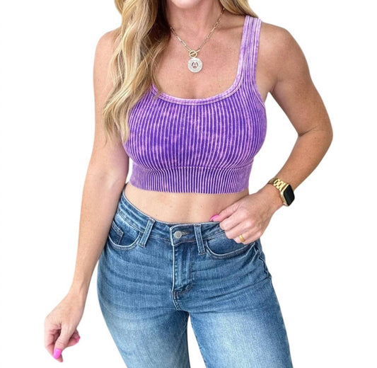 Zenana - Vneck Reversible Ribbed Bralette