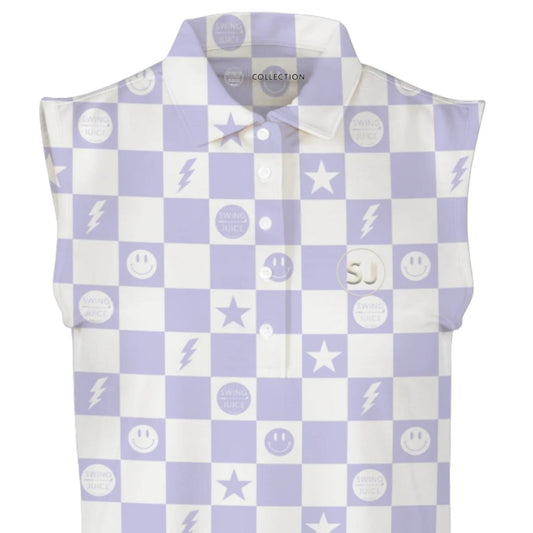 Swingjuice - Women's Golf Smile Face Sleeveless Polo