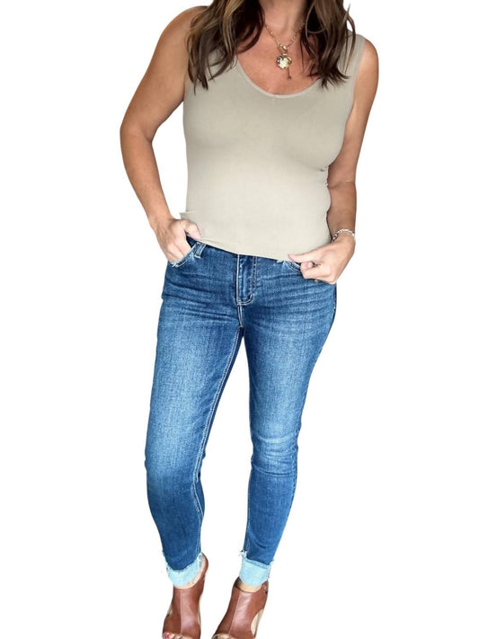 Lovervet - Mid Rise Cuffed Skinny Jeans