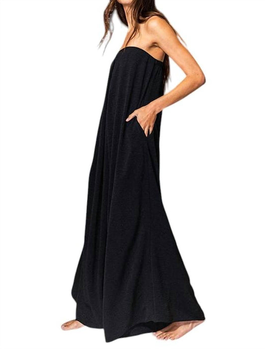 Bucketlist - Jana Strapless Flowy Jumpsuit