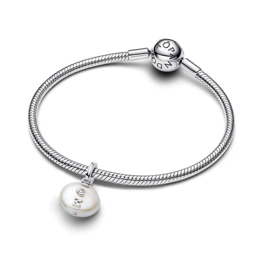 Pandora - Women's Treated Freshwater Cultured Baroque Pearl Mum Dangle Charm