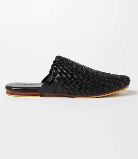 Village Thrive - Women's Braided Leather Mules