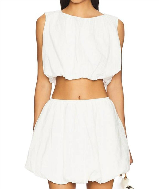 Minkpink - Alexa Bubble Crop Top