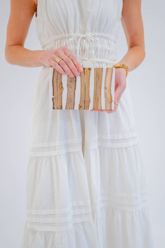 Ricki Designs - Women's Stripe Clutch Bag