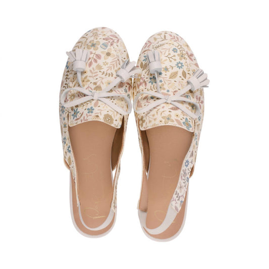 Papanatas - Women's Floral Print Moccasin Loafers