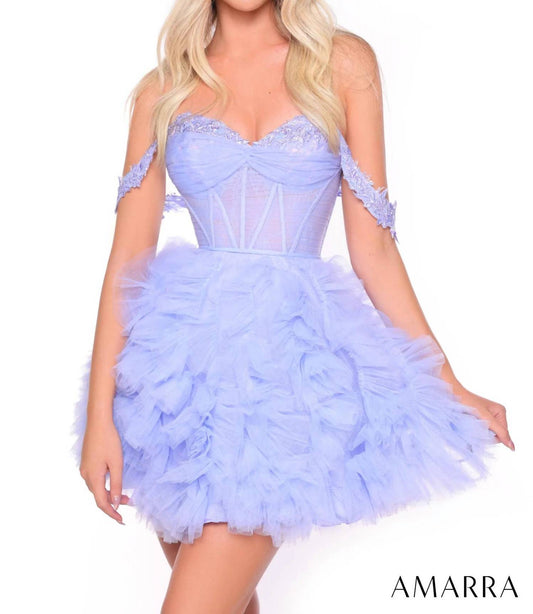 Amarra - Short Ruffle Corset Dress