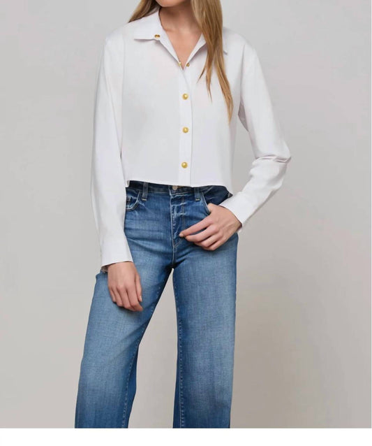 L'Agence - Cosette Crop Long Sleeve Top